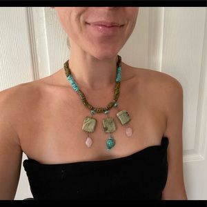 Beaded choker necklace